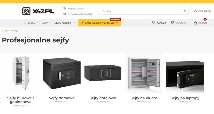 Sejfy - sklep z sejfami x47.pl