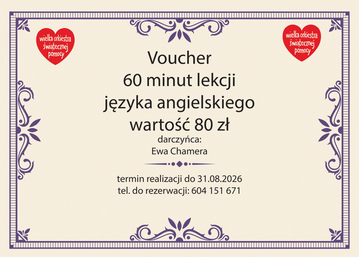 voucher - angielski