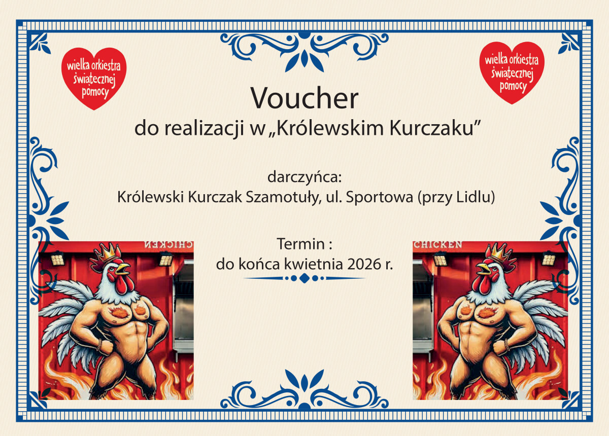 voucher - fryzjer - Królewski kurczak 2026