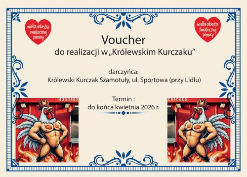 voucher - fryzjer - Królewski kurczak 2026
